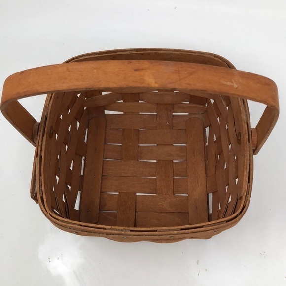 VINTAGE 1989 Longaberger Rich Brown Berry Basket - Picture 2 of 10